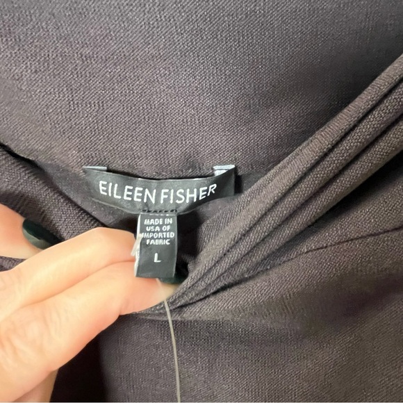 Eileen Fisher Women's Brown washable Crepe Pencil Skirt Size Large pull on NEW - Picture 3 of 10